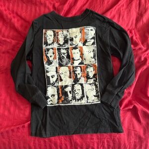 GapKids black long sleeve Universal Monsters graphic shirt